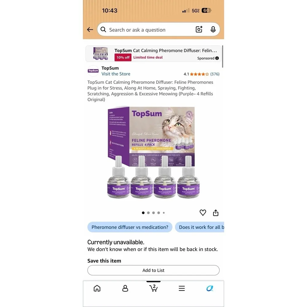 TopSum cat calming